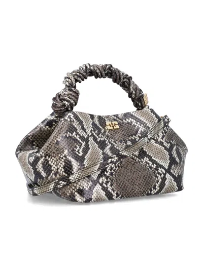 Ganni Bou Bag Small Woman Python Print In Multi