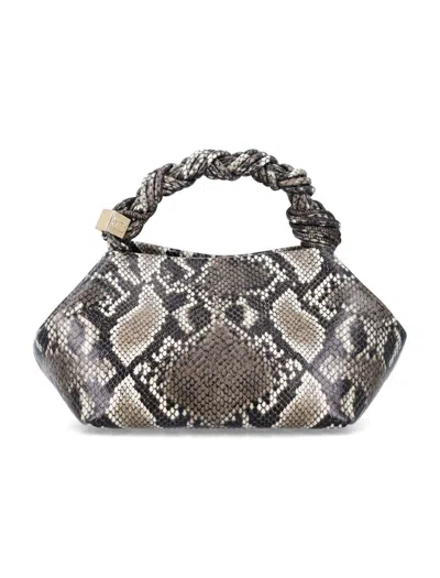 Ganni Bou Bag Small Woman Python Print In Multi