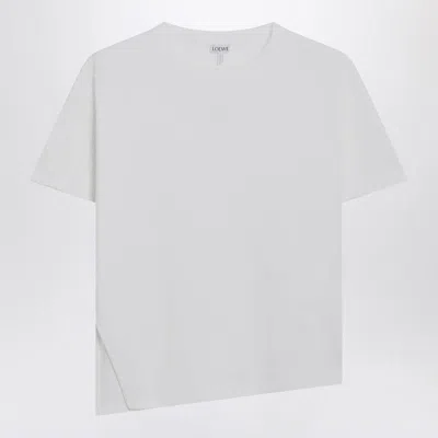Loewe Asymmetrical Cotton-blend T-shirt In White