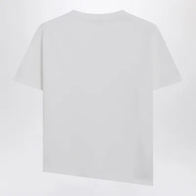 Loewe Asymmetrical Cotton-blend T-shirt In White