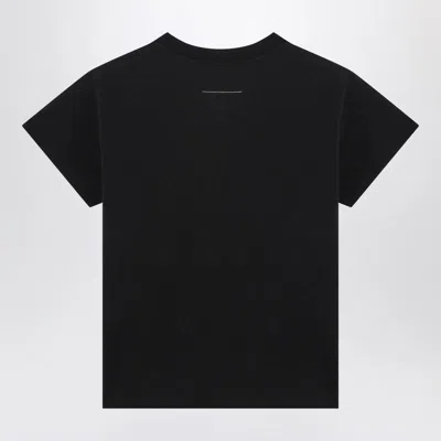 Mm6 Maison Margiela T-shirt With Numeric Signature Patch In Black
