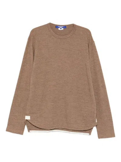 Junya Watanabe Round-neck T-shirt In Brown