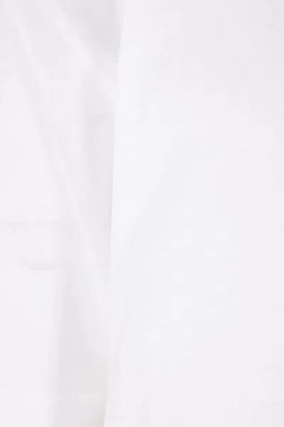 Tom Ford White Cotton T-shirt With Straight Hem In White