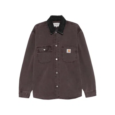 Carhartt Denim Shirt Jacket Long Sleeves In Multi