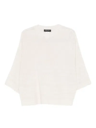 Fabiana Filippi Wool Blend Sweater In White