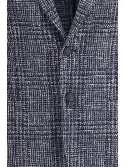 Tagliatore Rev. Lancia Microfantasia Blazer In Blue