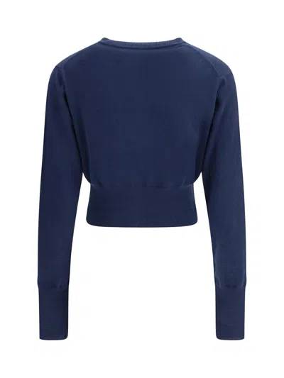 Vivienne Westwood Bea Crop Cardigan In Blue