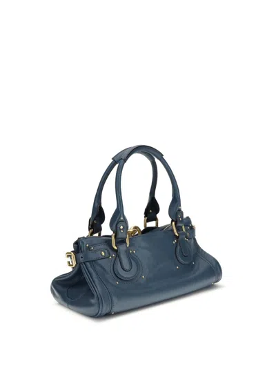 Chloé Paddington Large Leather Shoulder Bag In Neutral