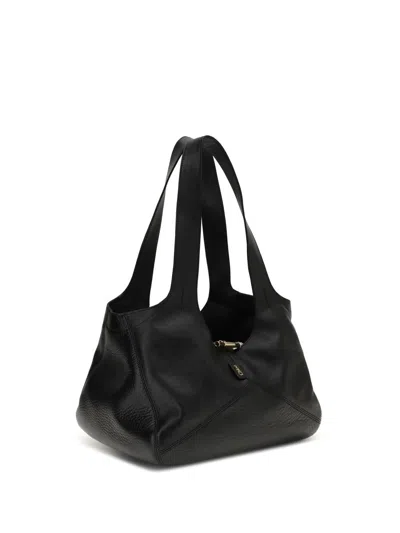 Chloé Women East-west Balloon Shoulder Bag In Black