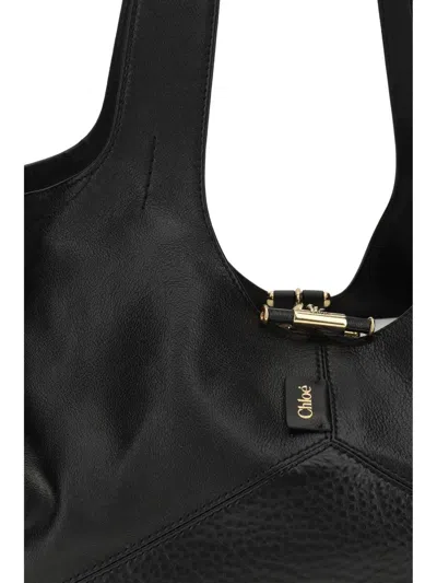 Chloé Women East-west Balloon Shoulder Bag In Black