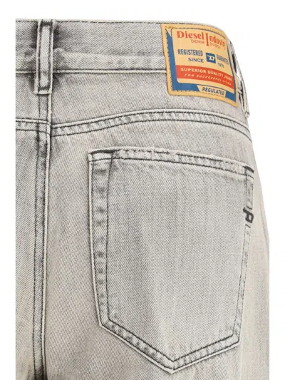 Diesel Flared Jeans 1978 D-akemi In Washed Gray In Neutral