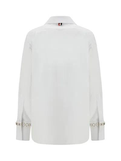 Thom Browne Embellished Shirt In White