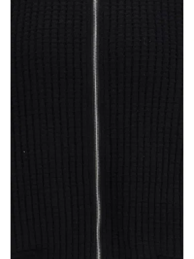 Thom Browne Honeycomb Zip Bomber Jacket In Black