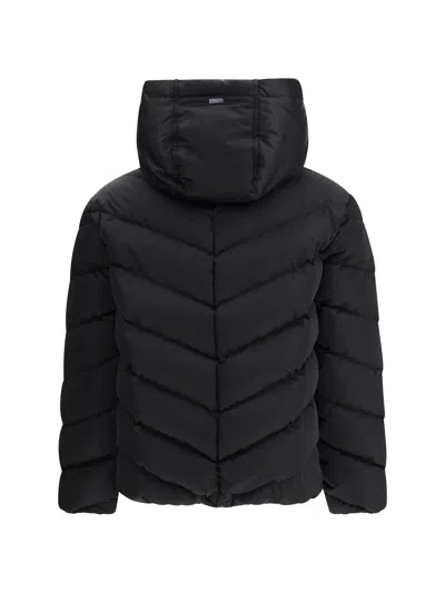 Herno Women Hooded Down Jacket In Black