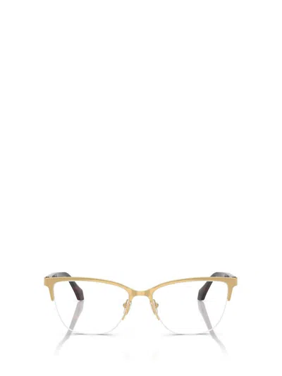 Versace Eyewear Eyeglasses In Gold