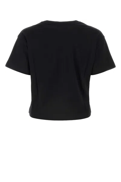 Apc A.p.c. Black Cotton T Shirt In Black