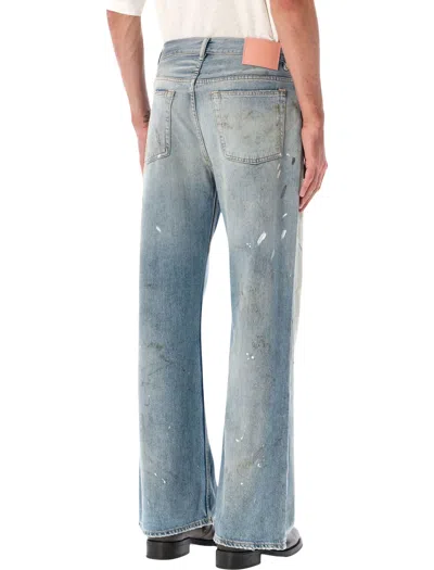 Acne Studios Regular Fit Five-pocket Distressed Jeans 2021 In Blue