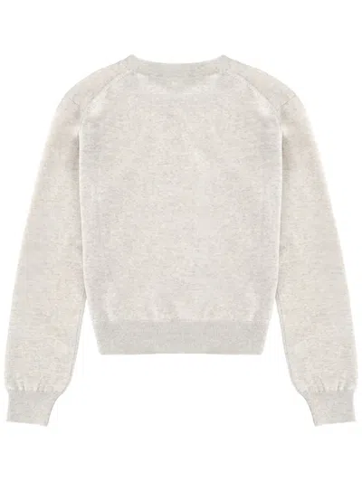 Maison Kitsuné "baby Fox" Jersey In Gray