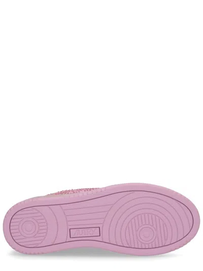 Autry Medalist Low Sneaker In Pink