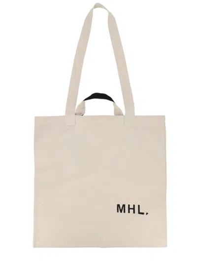 Margaret Howell Mhl Tote Bag In Brown