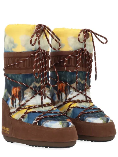 Moon Boot Per Guest In Residence "moon Boot X Guest In Residence" Boot In Multi