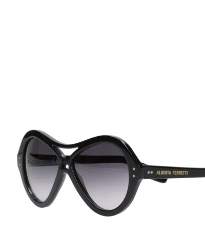 Alberta Ferretti Sunglasses Black In Black