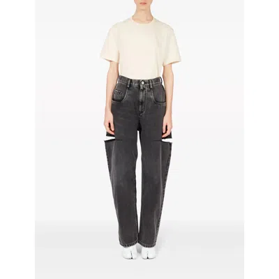 Maison Margiela Denim Black In Gray