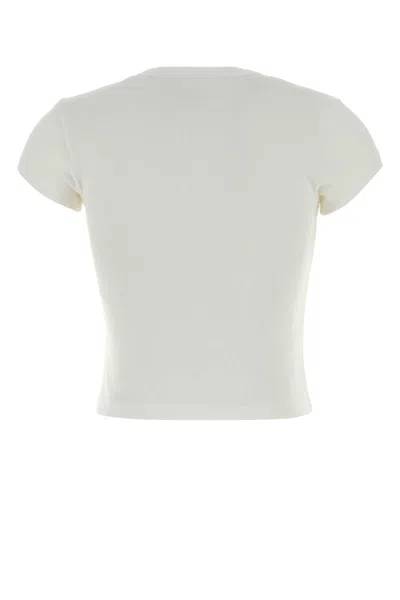Alexander Wang White Cotton T Shirt In Multi