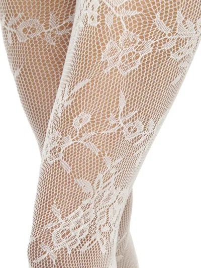 Alexander Mcqueen Sheer Lace Lingerie Elastic Waistband In Pattern