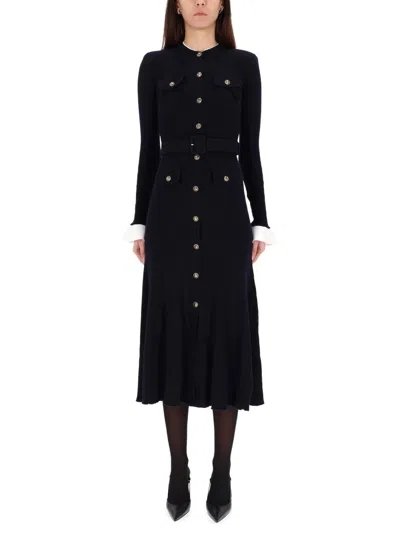 Self-portrait Midi Dress With Belt