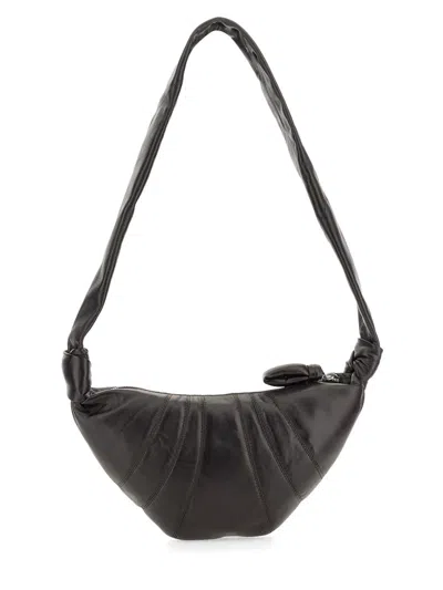Lemaire Borsa Croissant Small In Black