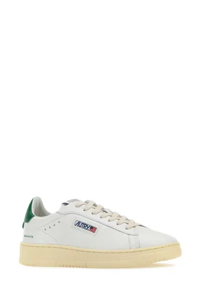 Autry White Leather Dallas Sneakers In Multi