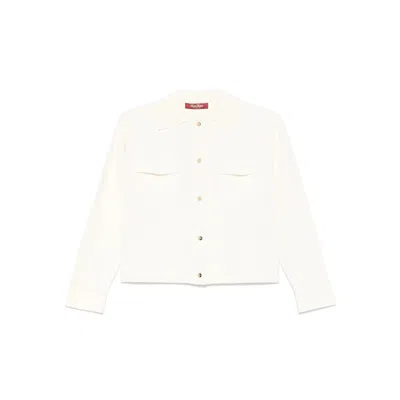 Max Mara Sweaters White In Neutral