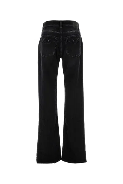 Balenciaga Black Denim Jeans In Black