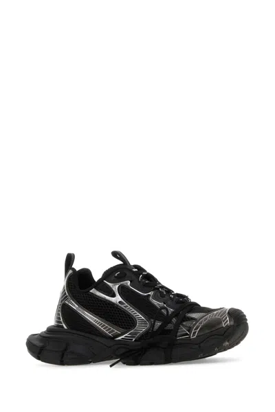 Balenciaga Men Two-tone Mesh And Rubber 3xl Sneakers In Black