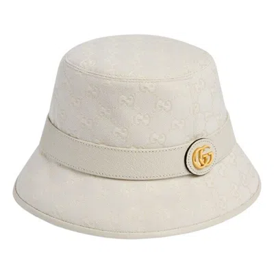 Gucci (wmns)  Gg Canvas Bucket Hat 'ivory' In Yellow