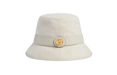 Gucci (wmns)  Gg Canvas Bucket Hat 'ivory' In Yellow