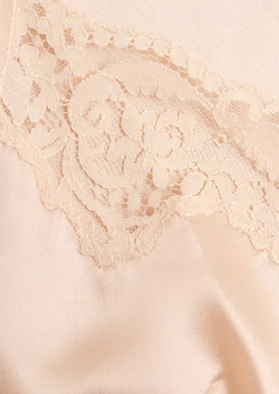 Gilda & Pearl In My Boudoir Pink Silk Camisole In Pink