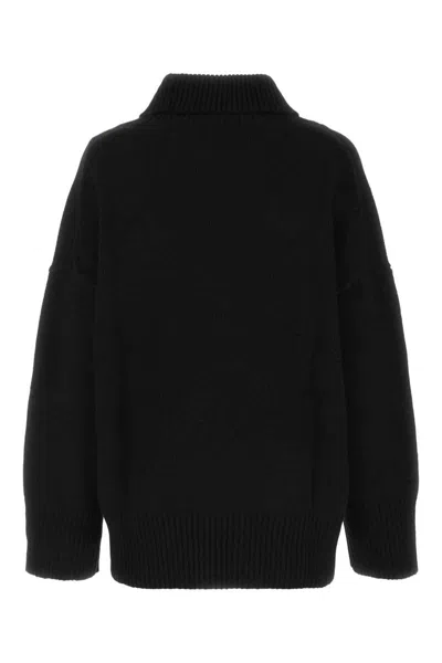 Chloé Chloe Women Black Cashmere Oversize Sweater In Black