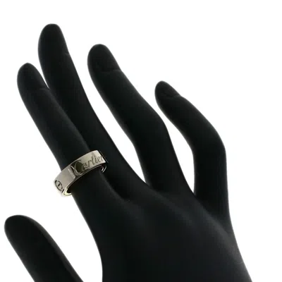 Pre-owned Cartier Love Pink White Band Ring () In Multi