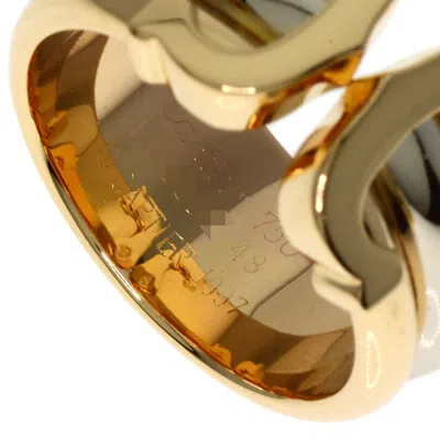 Pre-owned Cartier Pink White Yellow Band Ring () In Multi