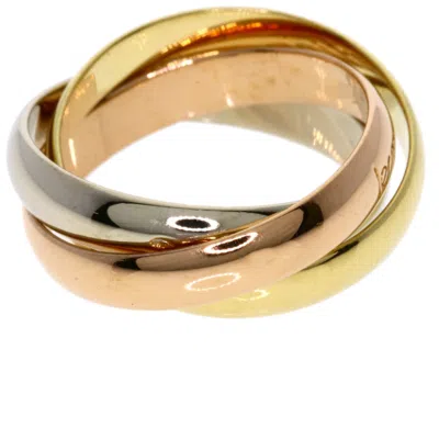 Pre-owned Cartier Trinity Pink White Yellow Band Ring () In Multi