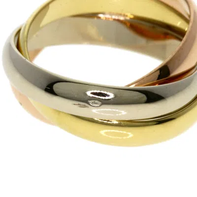 Pre-owned Cartier Trinity Pink White Yellow Band Ring () In Multi