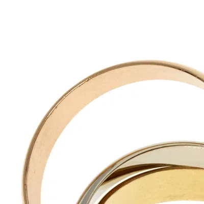 Pre-owned Cartier Trinity Pink White Yellow Band Ring () In Multi