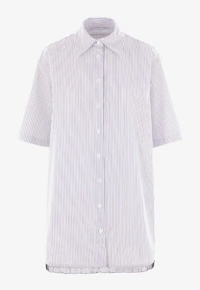 Niccolò Pasqualetti Douglas Striped Shirt In Blue