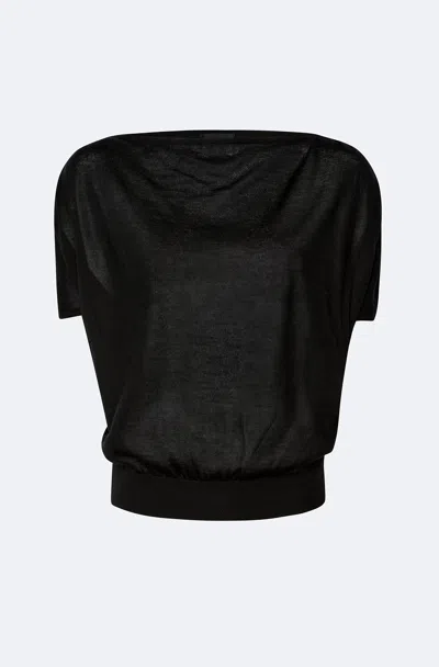 Lapointe Cashmere Silk Shirred Sweater In Multi