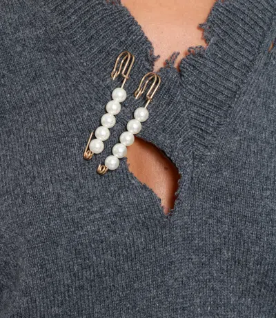 A Paper Kid Sweaters Grey In Gray