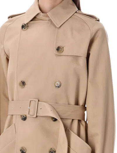 Apc A.p.c. Greta Trench Coat In Neutral