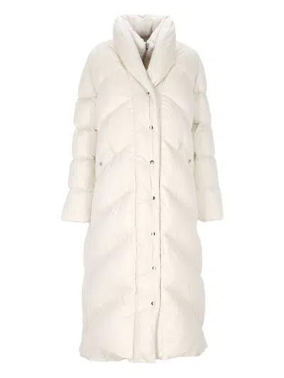 Add Cocoon Rice Long Down Jacket In Neutral