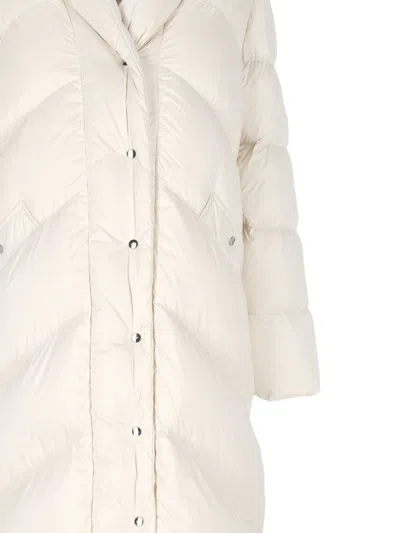 Add Cocoon Rice Long Down Jacket In Neutral